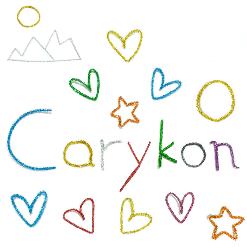 كاريكون Carykon 200 قطعة من منظفات الأنابيب المصنوعة من الفنون الإبداعية اللامعة - 12 بوصة (أبيض ملون) - Image 4
